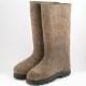 Felt boots gray withwith polyurethane soles