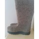 Felt boots gray withwith polyurethane soles